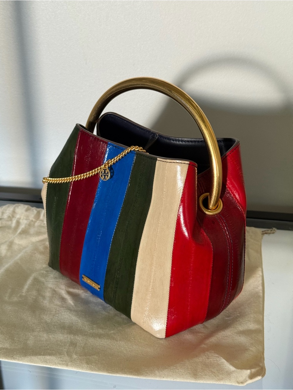 Rare Tory Burch Sydney Crossbody Runway - Eel leather